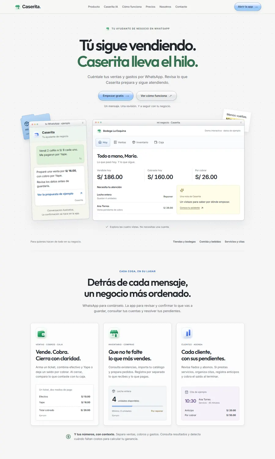Página de Caserita